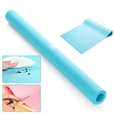 Fridge Mats Roll 45 × 150cm (2 Pcs) | Waterproof Refrigerator Shelf Liner | Washable Multipurpose Mat