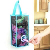 Plastic Shopping Bag Storage Basket | Reusable Grocery & Garbage Bag Holder for Kitchen