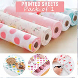 Waterproof Printed Fridge Mat Roll | Refrigerator Shelf Liner for Cabinets & Drawers